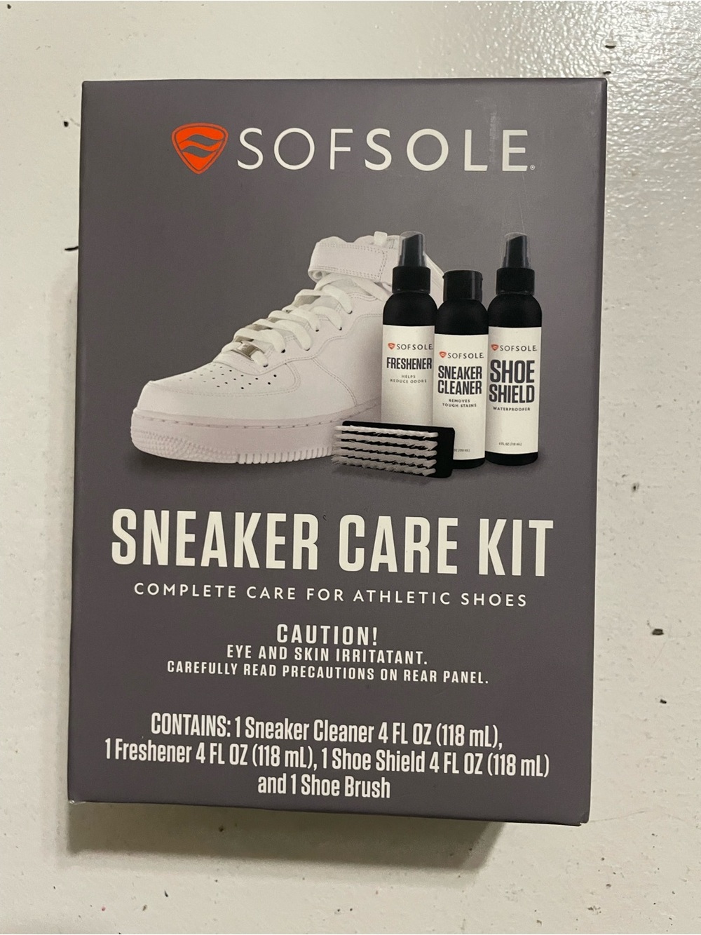 SofSole White and Black Sneaker Care Kit